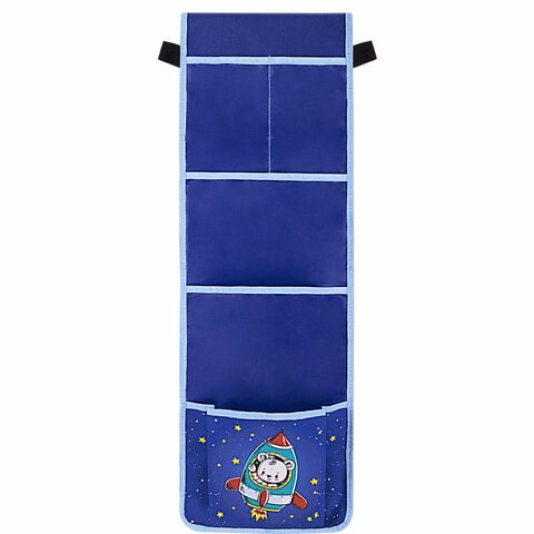 Кармашки-органайзер в шкафчик для детского сада ЮНЛАНДИЯ, 5 карманов, 21х68 см, "Bear", 271431 271431