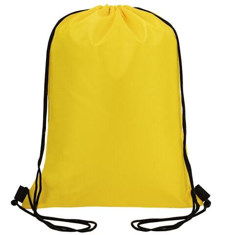 Мешок для обуви BRAUBERG ПРОЧНЫЙ, на шнурке, желтый, 42x33 см, 227142 227142