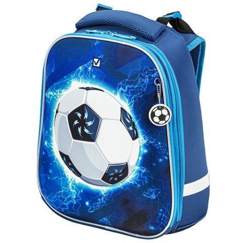 Ранец BRAUBERG PREMIUM, 2 отделения, с брелком, Sports, 38х29х16 см, 227814 227814