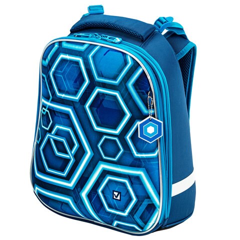 Ранец BRAUBERG PREMIUM, 2 отделения, с брелком, Techno, 38х29х16 см, 227812 227812