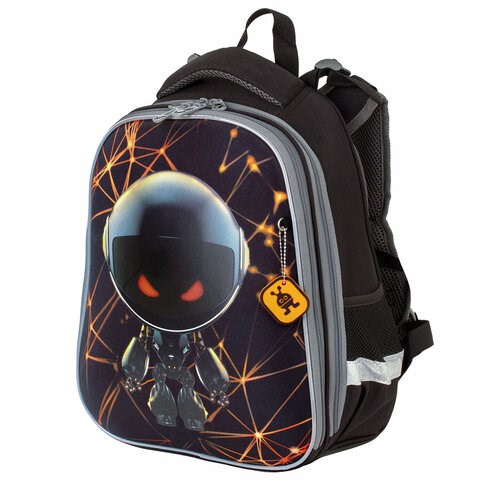 Ранец BRAUBERG PREMIUM, 2 отделения, с брелком, UFO, 38х29х16 см, 227815 227815