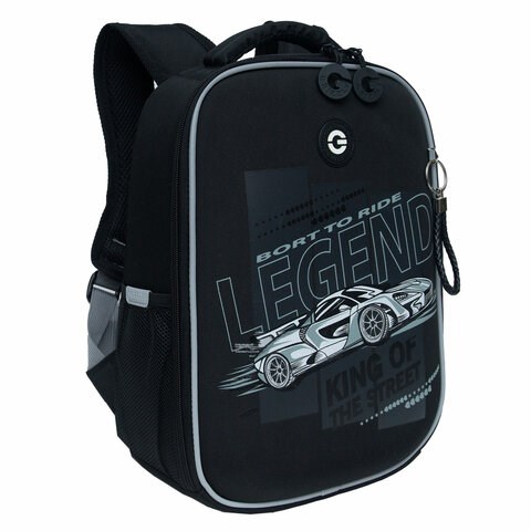 Ранец GRIZZLY анатомическая спинка, облегченный, для мальчиков, см, LEGEND, 37х26х16 см, RAw-497-6/1 272800