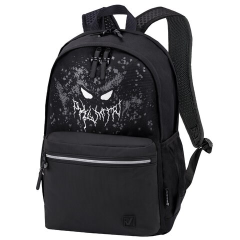 Рюкзак BRAUBERG FASHION CITY универсальный, 2 отделения, "Horror", черный, 46х31х15 см, 271672 271672