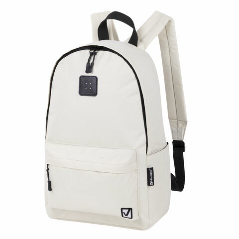 Рюкзак BRAUBERG POSITIVE универсальный, карман-антивор, "Beige", 42х28х14 см, 270776 270776