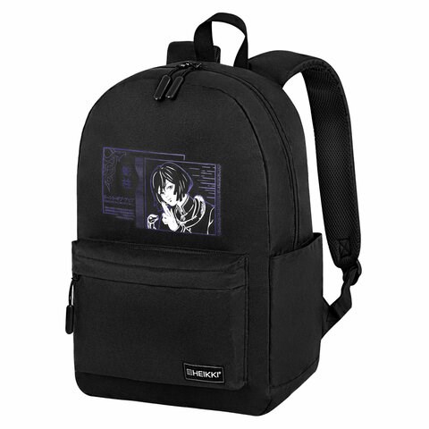 Рюкзак HEIKKI ENERGETIC Mood (ХЕЙКИ) универсальный, эргономичный, Obanai, черный, 43х30х16 см, 272536 272536