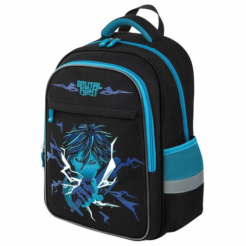 Рюкзак BRAUBERG FAVOUR, 2 отделения, 3 кармана, "Anime fight", 40х29х15 см, 272057 272057