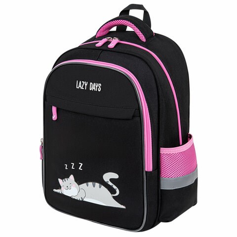 Рюкзак BRAUBERG FAVOUR, 2 отделения, 3 кармана, "Don't wake up", 40х29х15 см, 272058 272058