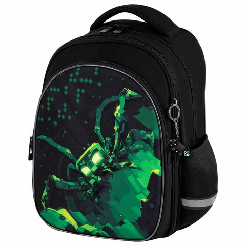 Рюкзак BRAUBERG OPTIMA, 2 отделения, с брелоком, "Ominous spider", 3D-панель, 36х27х18 см, 273160 273160