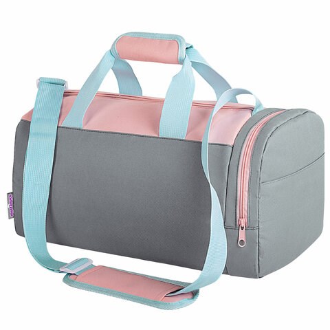 Сумка для занятий спортивная ЮНЛАНДИЯ с отделением для обуви, 40х22х20 см, пастельный, 272381 272381