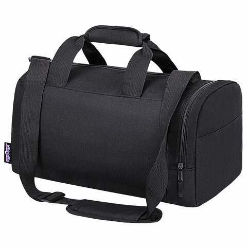 Сумка для занятий спортивная ЮНЛАНДИЯ с отделением для обуви, 40х22х20 см, черный, 272380 272380