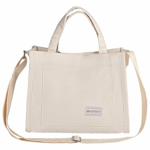 Сумка шоппер HEIKKI MINI (ХЕЙКИ), вельвет, 25х20 см, бежевый, 272440 272440