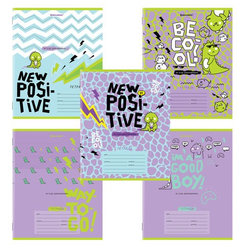 Тетрадь 12 л. BRAUBERG, клетка, обложка картон, "ДИНОЗАВРИКИ", 106462 106462