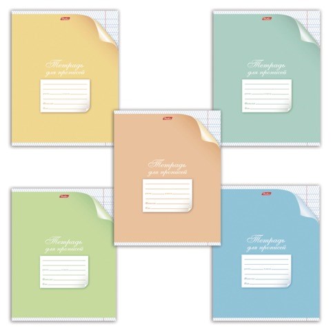 Тетрадь 12 л., HATBER, частая косая линия, обложка картон, "С уголком", 028438, 12Т5B5 103533