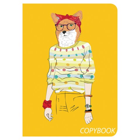 Тетрадь 60 л. в клетку обложка SoftTouch, бежевая бумага 70 г/м2, сшивка, В5 (179х250 мм), FOXY, BRAUBERG, 403815 403815