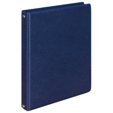 Тетрадь на кольцах А5 (180х220 мм), 80 листов, обложка ПВХ, клетка, BRAUBERG, синий, 403913 403913