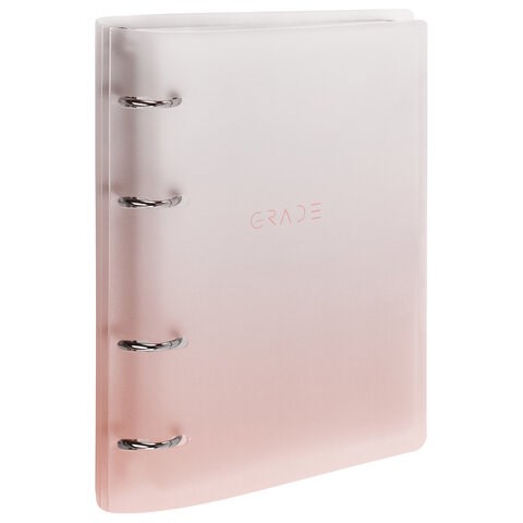 Тетрадь на кольцах А5 175х220 мм, 120 л., пластик, с разделителями, BRAUBERG, Красный, 404630 404630