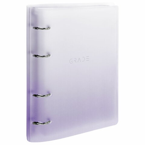 Тетрадь на кольцах А5 175х220 мм, 120 л., пластик, с разделителями, BRAUBERG, Фиолетовый, 404627 404627