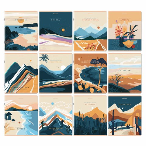 Тетради предметные, КОМПЛЕКТ 12 ПРЕДМЕТОВ, 48 л., SoftTouch, фольга, BRAUBERG, "ELEGANCE", 404611 404611