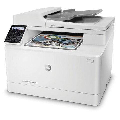 МФУ лазерное ЦВЕТНОЕ HP Color LaserJet M183fw "4 в 1", А4, 16 стр./мин., 30000 стр./месяц, АПД, Wi-Fi, сетевая карта, 7KW56A 354540