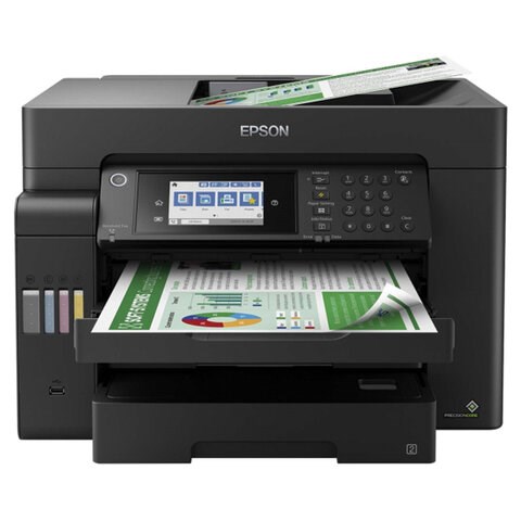 МФУ струйное EPSON L15150 "4 в 1", А3+, 25 стр./мин, 4800х2400, ДУПЛЕКС, АПД, сетевая карта, Wi-Fi, СНПЧ, C11CH72404 354787