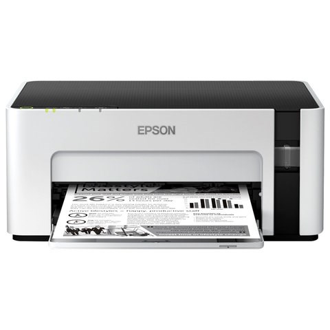 Принтер струйный монохромный EPSON M1120 А4, 32 стр./мин, 1440x720, Wi-Fi, СНПЧ, C11CG96405 354347