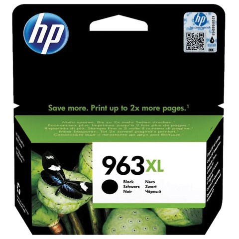 Картридж струйный HP (3JA30AE) для HP OfficeJet Pro 9010/9013/9020/9023, №963XL черный, ресурс 2000 страниц 363480