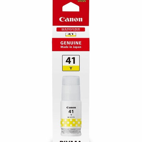Чернила CANON (GI-41Y) для G1400/G2400/G3400, желтые, 7700 стр., ОРИГИНАЛЬНЫЕ, 4545C001 364538