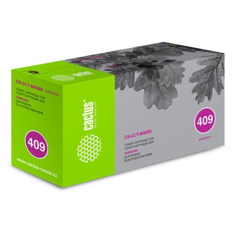 Картридж лазерный CACTUS (CS-CLT-M409S) для SAMSUNG CLP-310/315, пурпурный, ресурс 1000 страниц 362638