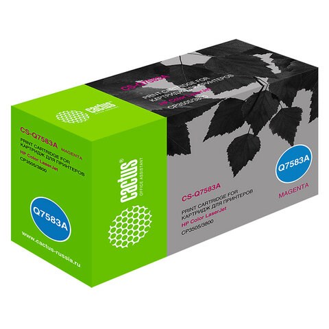 Картридж лазерный CACTUS (CS-Q7583A) для HP ColorLaserJet CP3505/3800, пурпурный, ресурс 6000 страниц 362517
