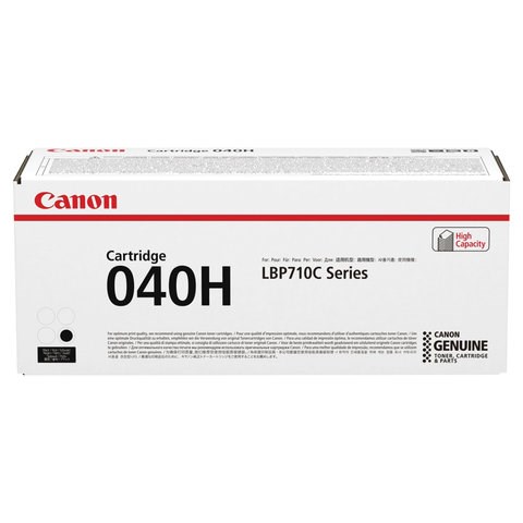 Картридж лазерный CANON (040H) i-SENSYS LBP710CX / 712CX, черный, ресурс 12500 страниц, оригинальный, 0461C001 363236