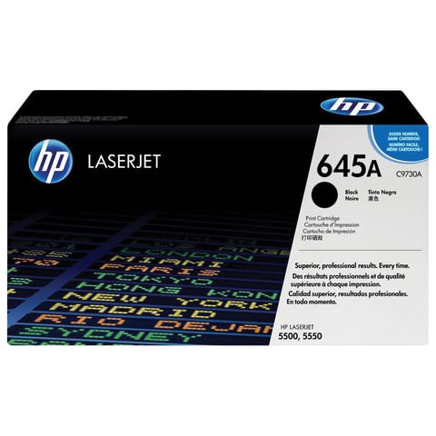Картридж лазерный HP (C9730A) Color LaserJet 5500/5550, №645A, черный, оригинальный, ресурс 13000 страниц 361215