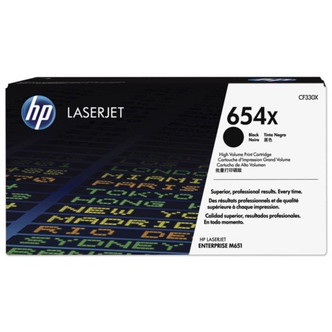 Картридж лазерный HP (CF330X) LaserJet M651n/M651dn/M651xh, №654X, черный, оригинальный, ресурс 20500 страниц 361709