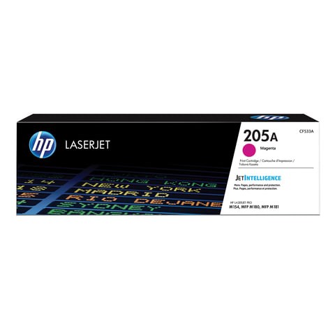 Картридж лазерный HP (CF533A) LaserJet Pro M180/M181, №205A, пурпурный, оригинальный, ресурс 900 страниц 362929