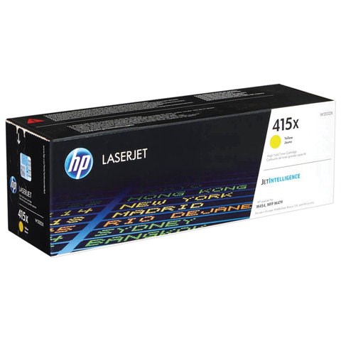 Картридж лазерный HP (W2032X) Color LaserJet M454dn/M479dw и др, №415X, желтый, оригинальный, ресурс 6000 страниц 363305