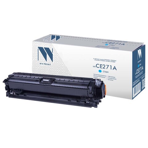 Картридж лазерный NV PRINT (NV-CE271A) для HP CP5525dn/CP5525n/M750dn/M750n, голубой, ресурс 15000 страниц 363391