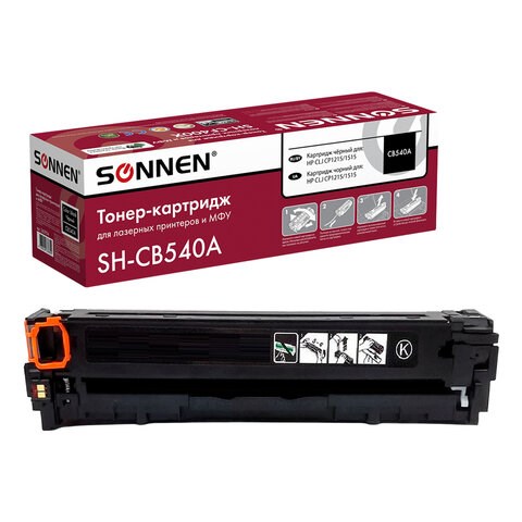 Картридж лазерный SONNEN (SH-CB540A) для HP CLJ CP1215/1515 ВЫСШЕЕ КАЧЕСТВО, черный, 2200 страниц, 363954 363954
