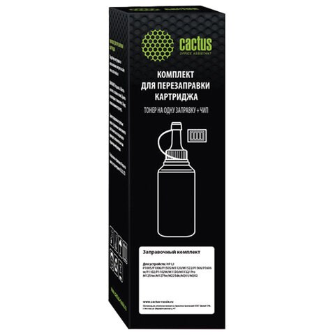 Заправочный комплект CACTUS (CS-RK-CE285A) для HP LJ P1005/M1132/M125/Canon LBP3010, с чипом, 85 г 363631
