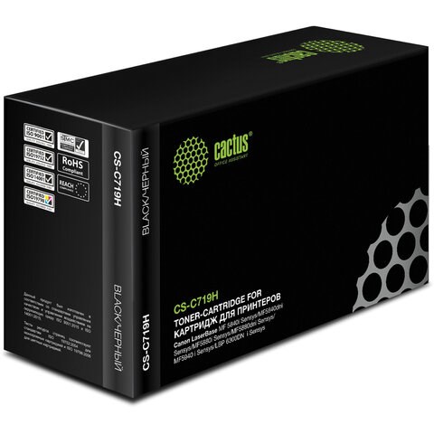 Картридж лазерный CACTUS (CS-C719H) для CANON LBP-6300dn/6650/MF5840/5880, ресурс 6400 стр. 361996