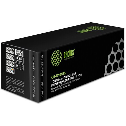 Картридж лазерный CACTUS (CS-D101SS) для SAMSUNG ML2160/65/SCX-3400/3405, ресурс 1500 страниц 361779