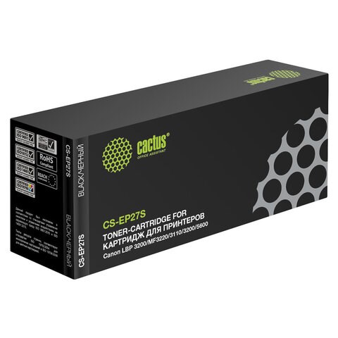 Картридж лазерный CACTUS (CS-EP27S) для CANON LBP-3200/MF3228/3240/5730, ресурс 2500 страниц 361992