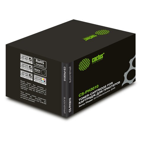 Картридж лазерный CACTUS (CS-PH3010) для XEROX Phaser 3010/WC3045, черный, ресурс 1000 стр. 361768