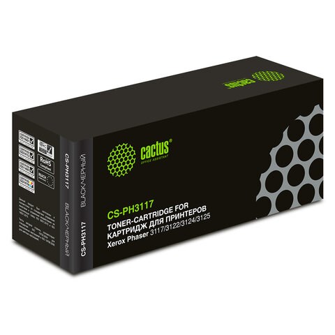 Картридж лазерный CACTUS (CS-PH3117) для XEROX Phaser3117/3122/3124/3125, ресурс 3000 стр. 361769