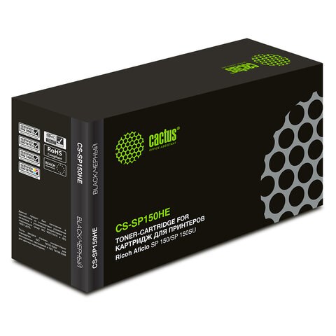 Картридж лазерный CACTUS (CS-SP150HE) для RICOH SP150/SP150w/SP150SU/SP150SUw, ресурс 1500 стр. 362962