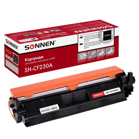 Картридж лазерный SONNEN (SH-CF230A) HP LJ M203d/M203dn/M227fdn/M227sdn, ресурс 1600 стр., 364107 364107