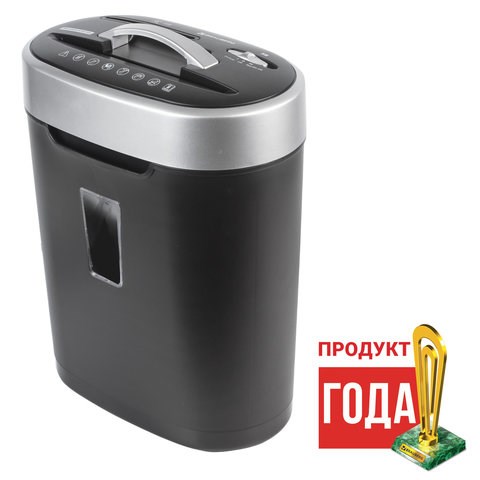 Уничтожитель (шредер) BRAUBERG S8, 4 уровень секретности, фрагменты 4х18 мм, 8 листов, корзина 16 литров, CD, 530962 530962