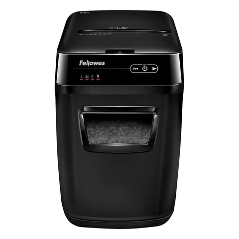 Уничтожитель (шредер) FELLOWES AUTOMAX 200C, 4 уровень секретности, фрагменты 4х38 мм, 200 листов, корзина 32 литра, FS-465, FS-46536 531342