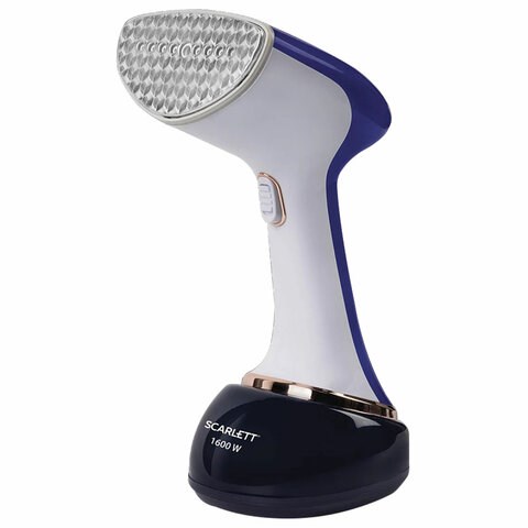 Отпариватель ручной SCARLETT SC-GS135S23, 1600 Вт, 25 г/мин, резервуар 0,36 л, 1 режим, белый/синий 458302