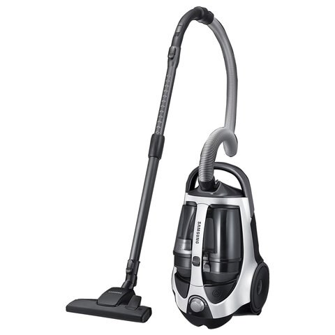 Пылесос SAMSUNG VCC8835V37/XEV, с контейнером "циклон", 2200 Вт, мощность всасывания 430 Вт, белый 457179