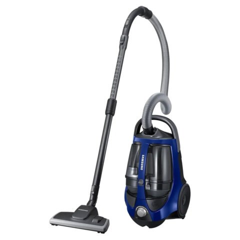 Пылесос SAMSUNG VCC8836V36/XEV с контейнером "циклон", 2200 Вт, мощность всасывания 430 Вт, синий 457178