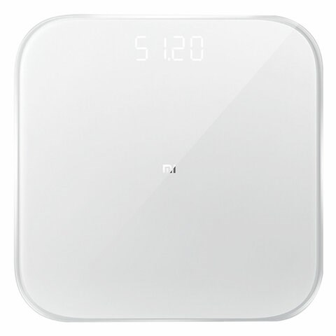 Весы напольные XIAOMI Mi Smart Scale 2, электронные, максимальная нагрузка 150 кг, квадрат, стекло, белые, NUN4056GL 456461